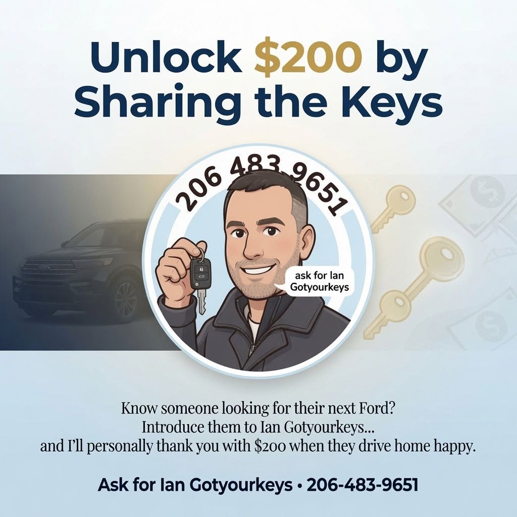 Unlock $200 by Sharing the Keys — Ian Got Your Keys referral program promotional graphic